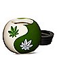Ying and Yang Weed Leaf Stash Jar - 4 oz.