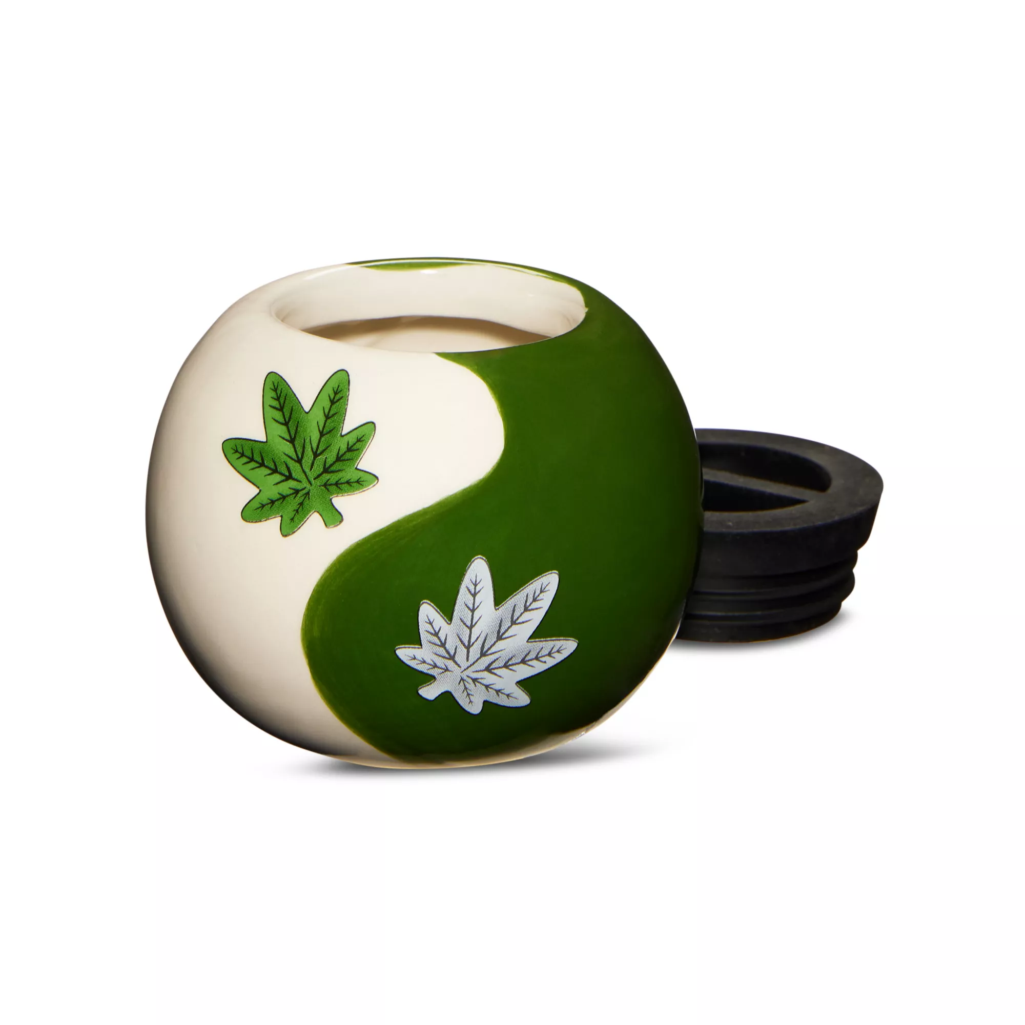 Ying and Yang Weed Leaf Stash Jar - 4 oz. at Spencer's