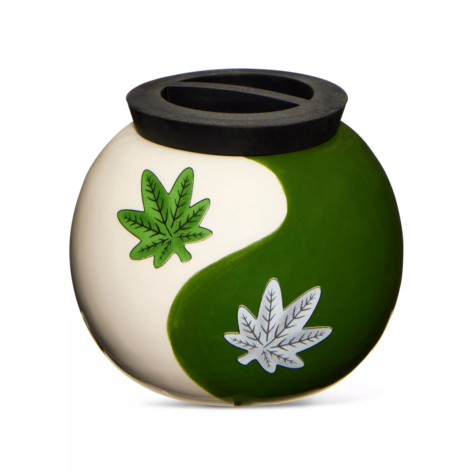 Ying and Yang Weed Leaf Stash Jar - 4 oz. at Spencer's