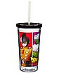 Dragon Ball Super Characters Cup with Straw