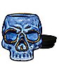 Blue Glazed Skull Stash Jar - 8 oz.