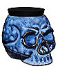 Blue Glazed Skull Stash Jar - 8 oz.