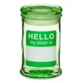 Hello Name Tag Stash Jar - 5 oz. at Spencer's