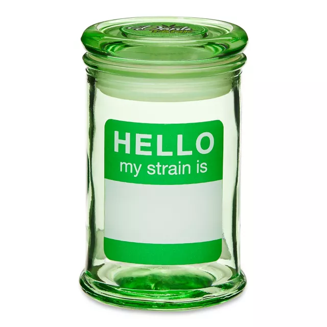 Hello Name Tag Stash Jar - 5 oz. at Spencer's