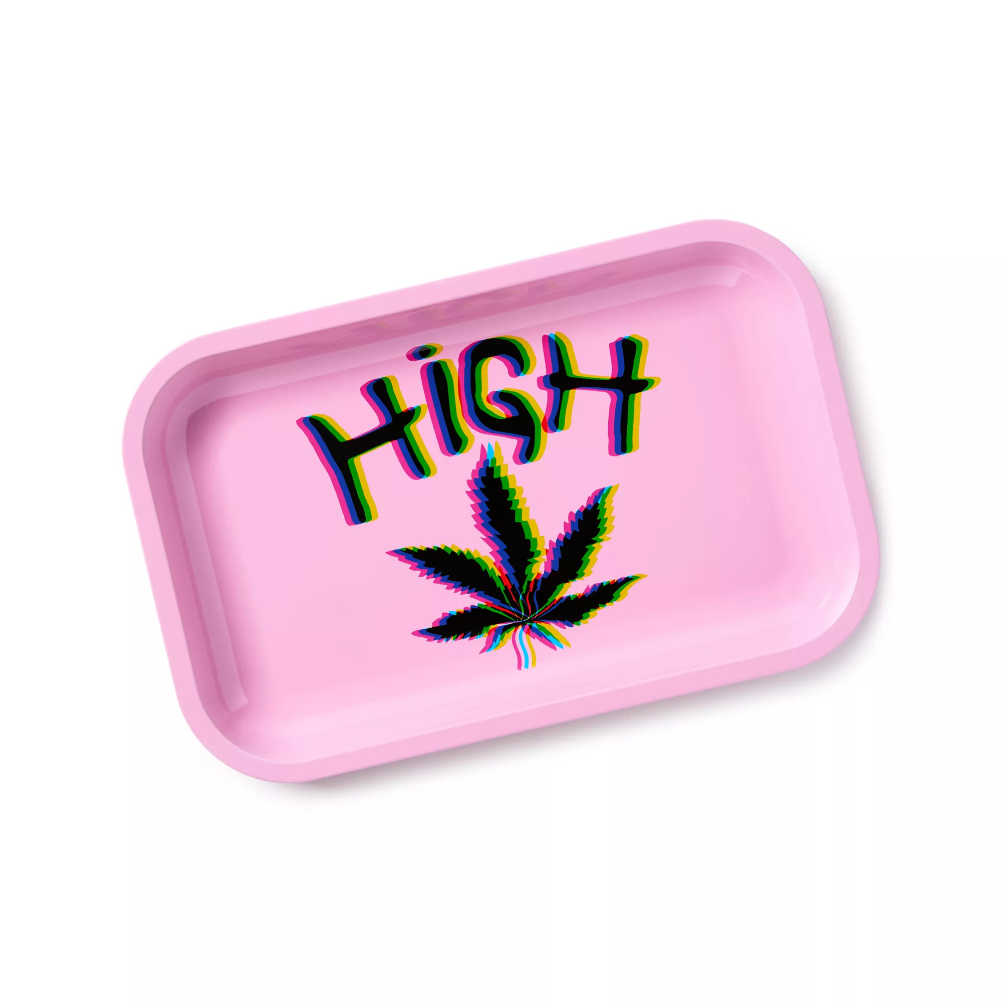 Pink High Weed Leaf Tray