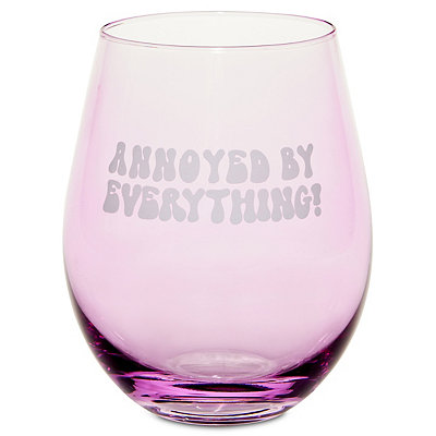 Wine Glasses “Life is too short to Drink Bad Wine” sentiment Novelty Gift