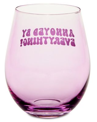 Annoyed By Everything Stemless Wine Glass - 20 oz.