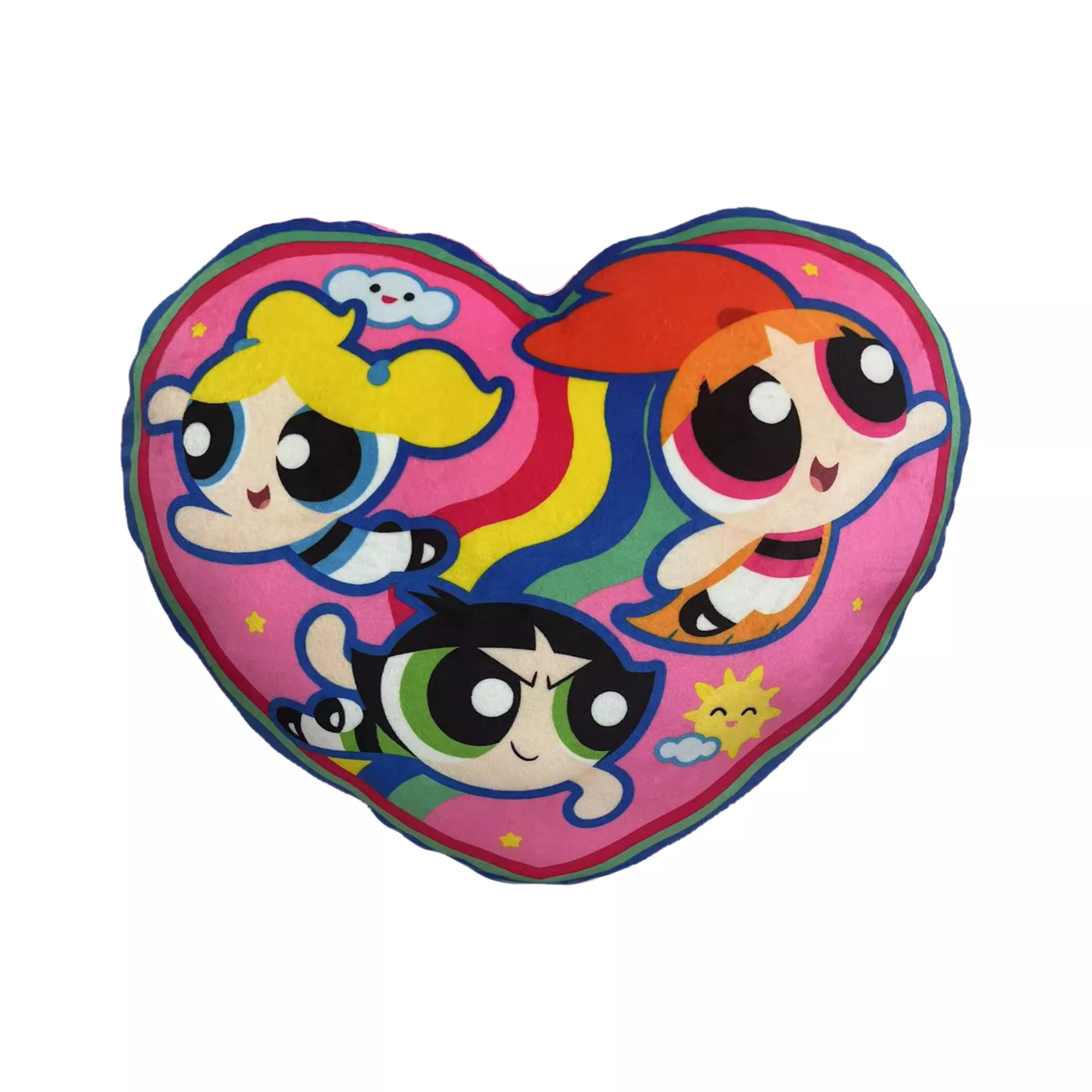 The Powerpuff Girls Heart Cloud Pillow