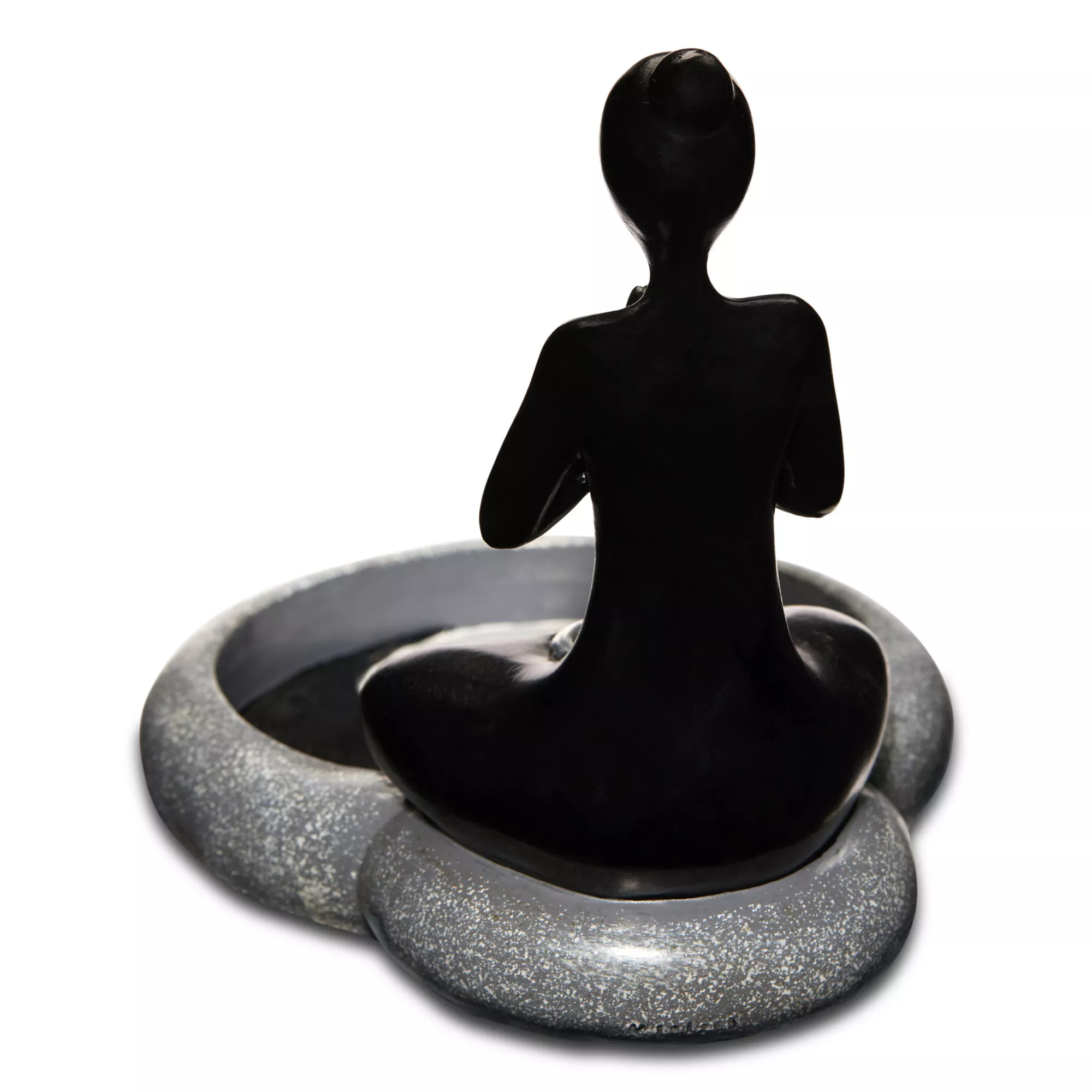 Tranquil Yin Yang Woman Backflow Incense Burner at Spencer's