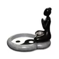 Tranquil Yin Yang Woman Backflow Incense Burner at Spencer's