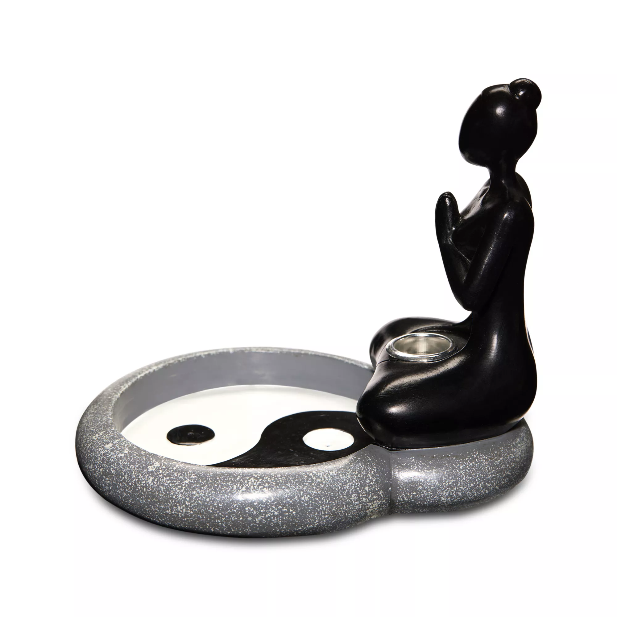 Tranquil Yin Yang Woman Backflow Incense Burner at Spencer's