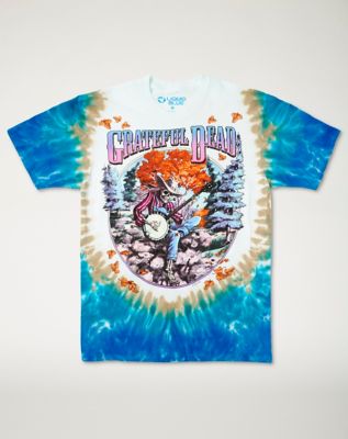 Grateful Dead Men's Space Your Face Tie Dye T-Shirt Multi