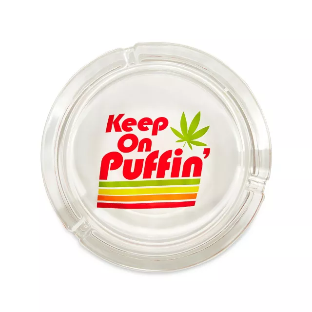 Weed Leaf Keep on Puffin Ashtray at Spencer's