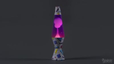 90's Retro Pattern Lava Lamp - 14.5 Inch