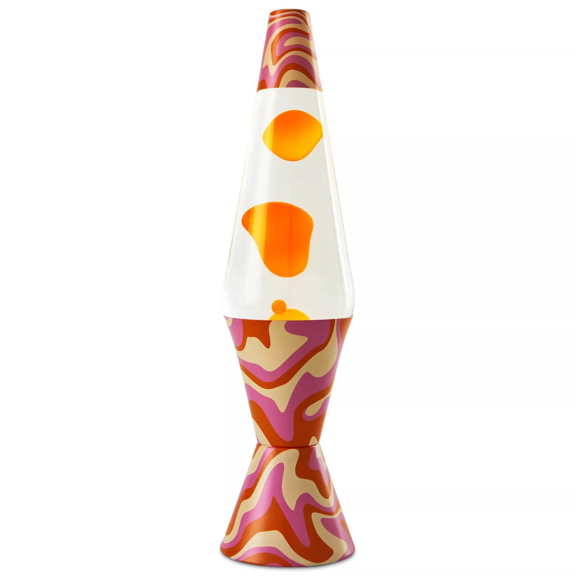 17 Inch '70s Retro Orange Swirl Lava Lamp at Spencer's
