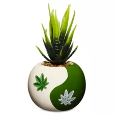 Yin Yang Weed Leaf Planter at Spencer's