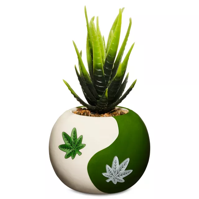 Yin Yang Weed Leaf Planter at Spencer's