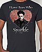 I Love Boys Who Sparkle T Shirt - Twilight