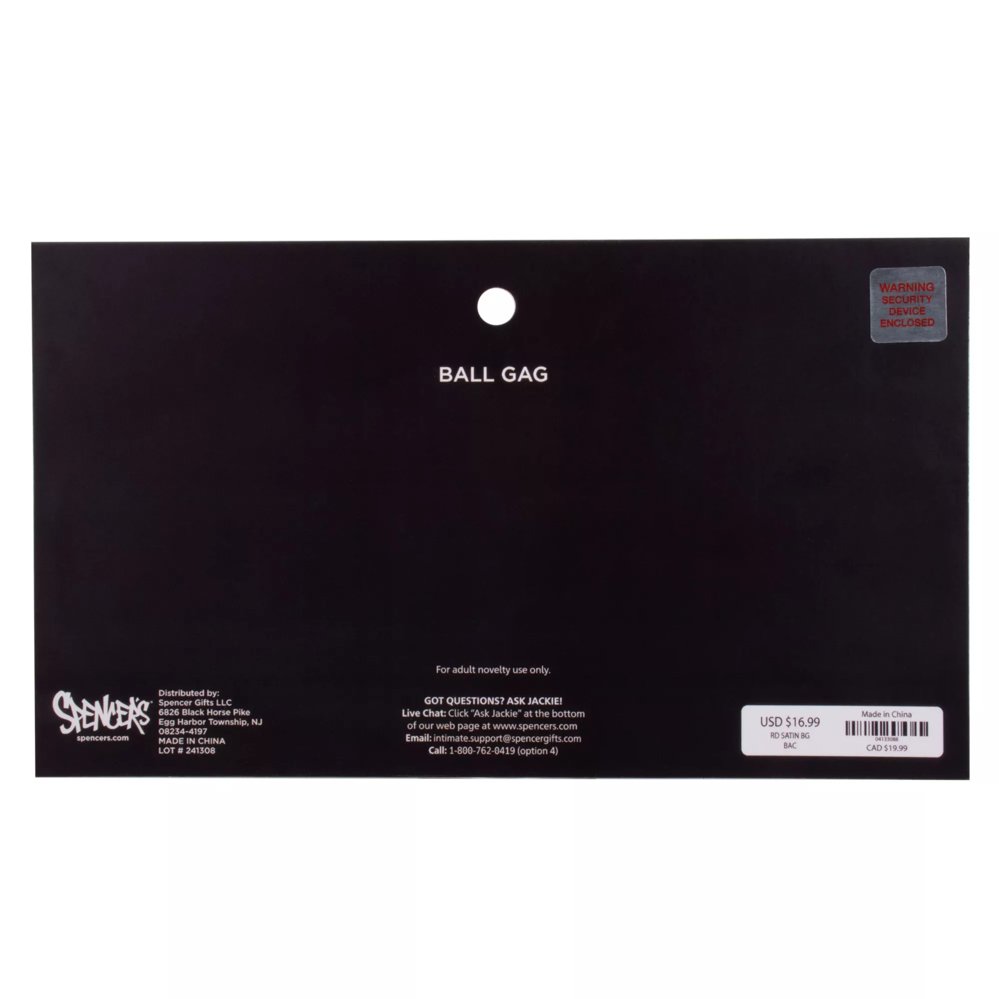 Red Satin Ball Gag - Pleasure Bound at Spencer's