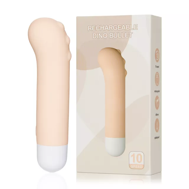 10-Speed Dino Rechargeable Bullet Vibrator - 4 Inch at Spencer's