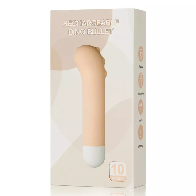 10-Speed Dino Rechargeable Bullet Vibrator - 4 Inch at Spencer's