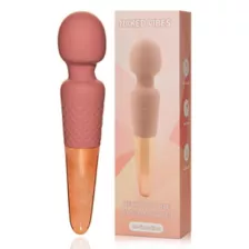 Naked Vibes Rechargeable 20-Function Vibrating Wand Massager - 7.9 Inch at Spencer's