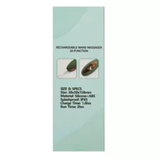 Sage Green 20-Function Rechargeable Wand Massager - 6.2 Inch at Spencer's