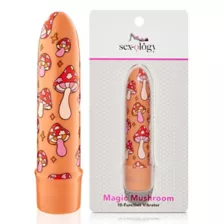 Magic Mushroom 10-Function Waterproof Bullet Vibrator 5.3 Inch - Sexology at Spencer's