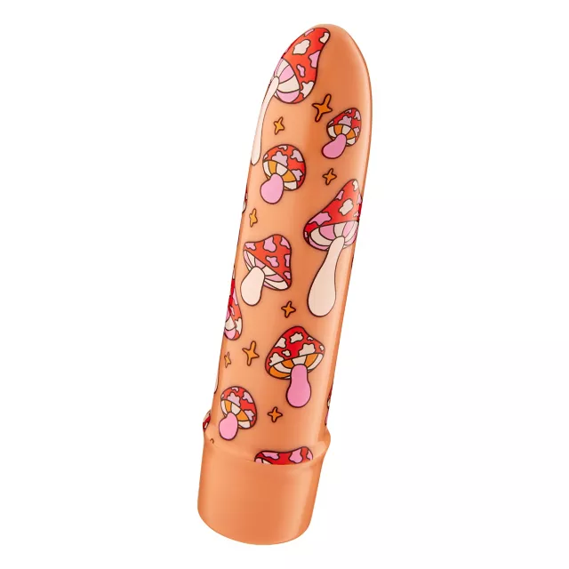 Magic Mushroom 10-Function Waterproof Bullet Vibrator 5.3 Inch - Sexology at Spencer's