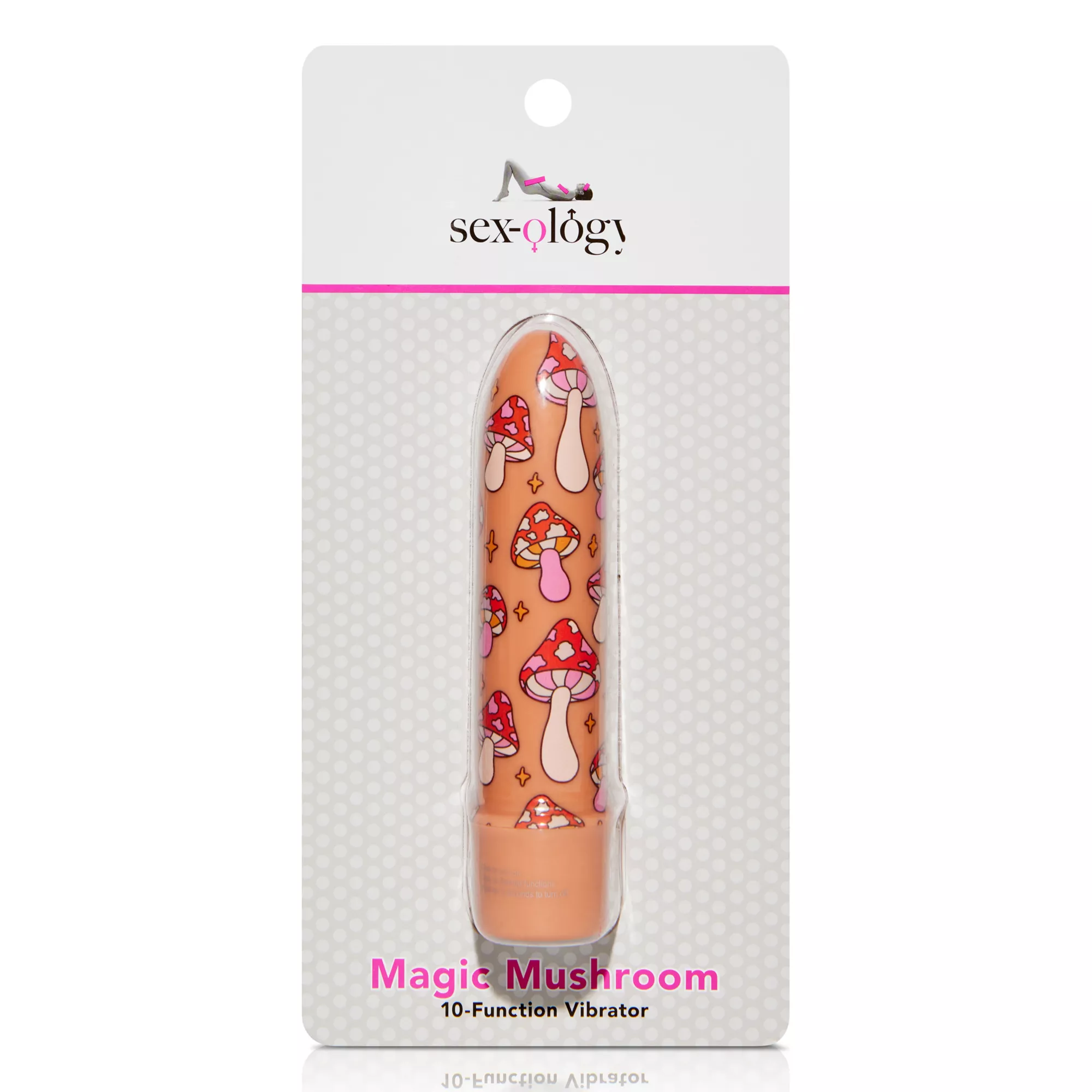 Magic Mushroom 10-Function Waterproof Bullet Vibrator 5.3 Inch - Sexology at Spencer's