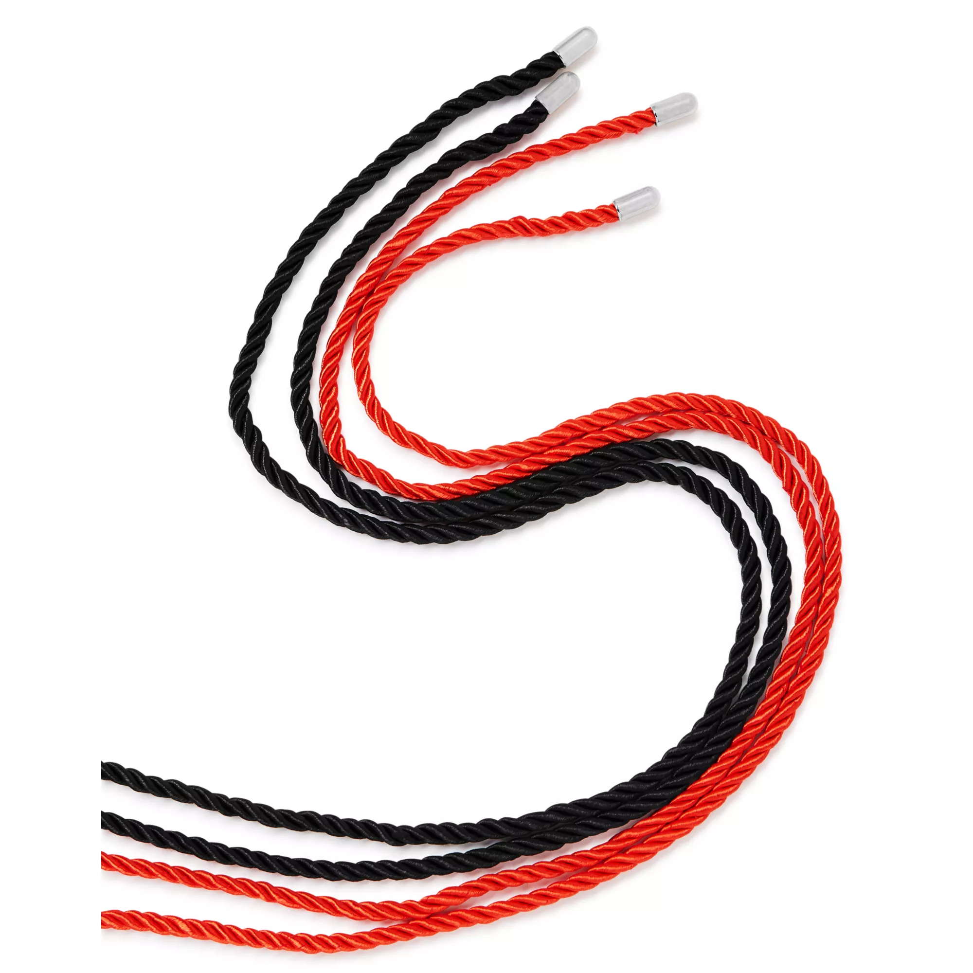 Silky Shackles Black and Red Rope Set - Pleasure Bound at Spencer's