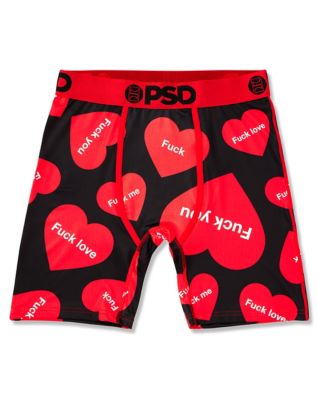 PSD Mens Boxer Briefs Red Bones Size SMALL (28 to 30)