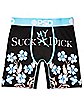 Floral Suck My Dick Boxer Briefs