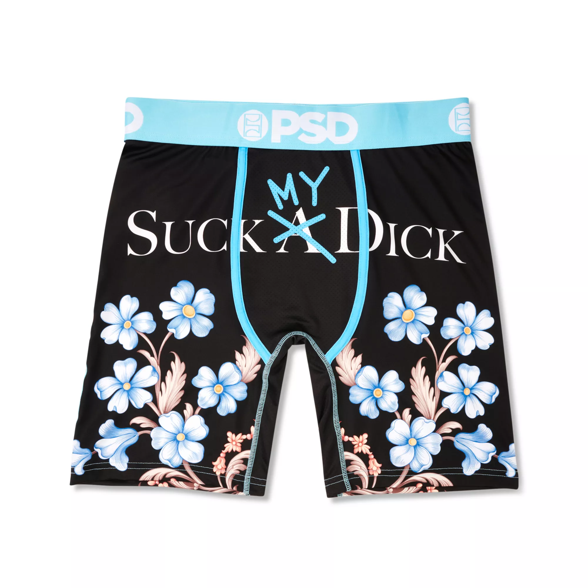Floral Suck My Dick Boxer Briefs