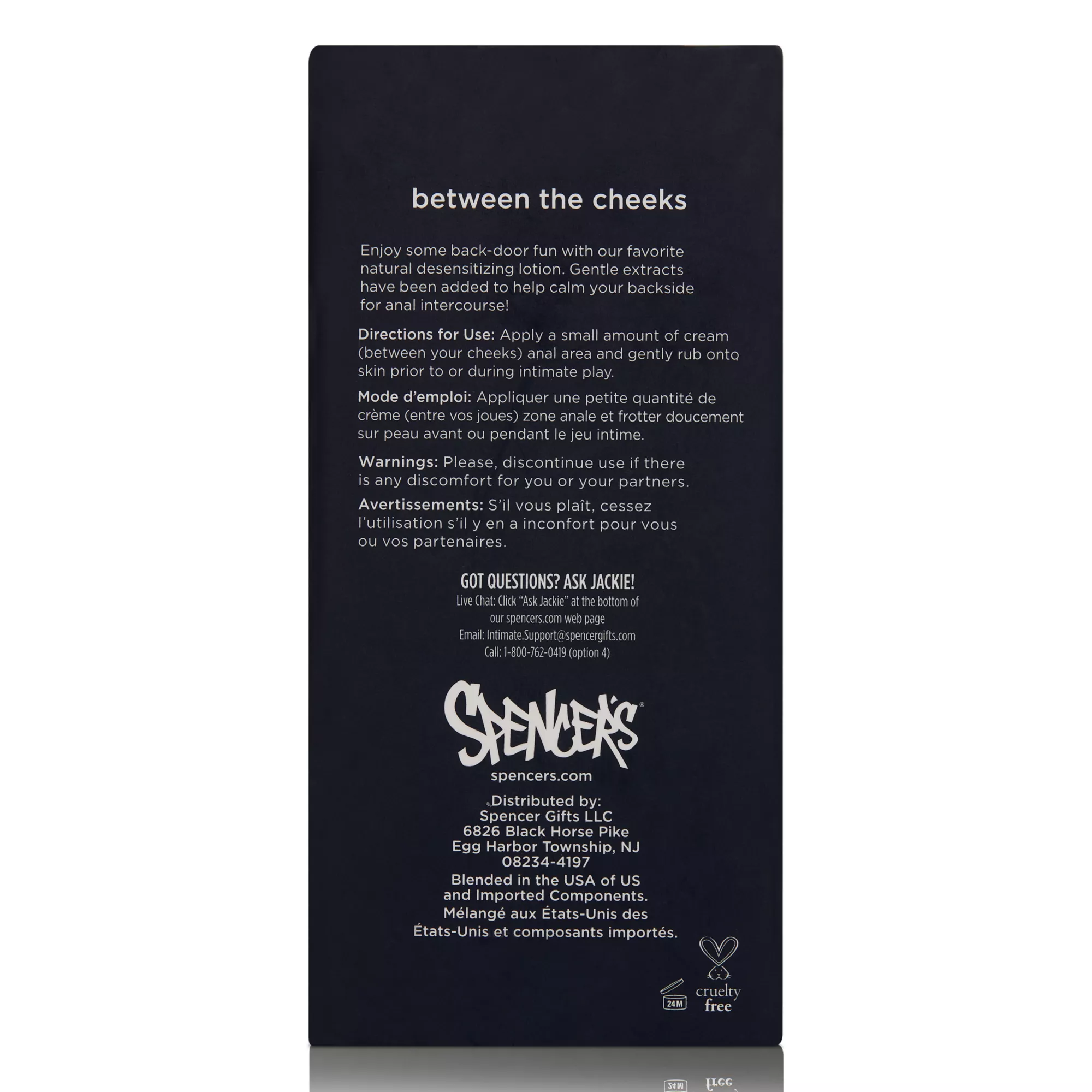 Between the Cheeks Anal Desensitizing Cream 1.5 oz. - Hott Love Extreme at Spencer's