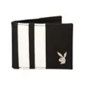 Black Varsity Playboy Bifold Wallet at Spencer's