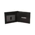 Black Varsity Playboy Bifold Wallet at Spencer's
