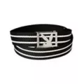 Black and White Stripe Playboy Bunny Belt at Spencer's