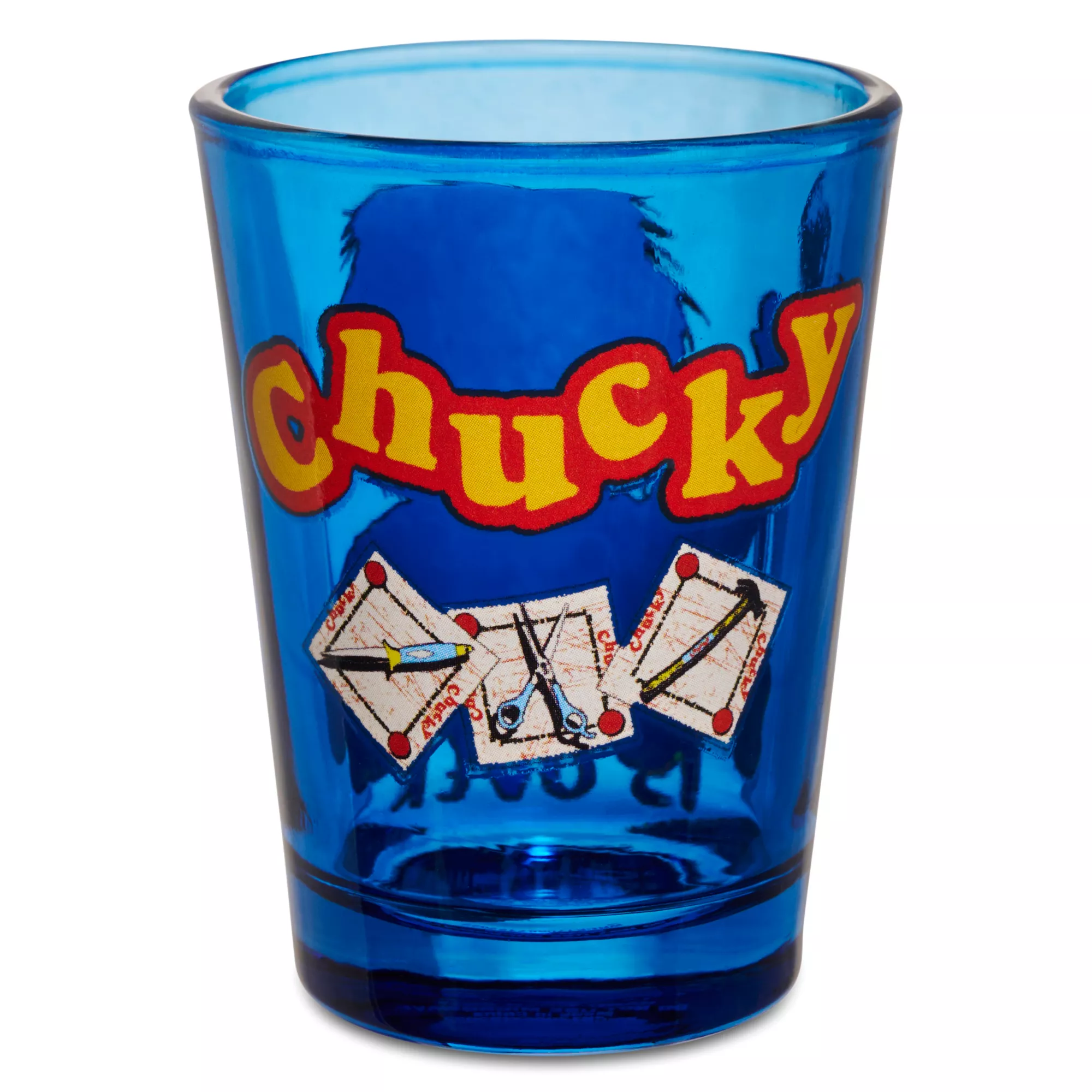 Playtime Is Over Shot Glass 1.5 oz. - Chucky at Spencer's