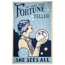 Vintage Fortune Teller Tapestry at Spencer's