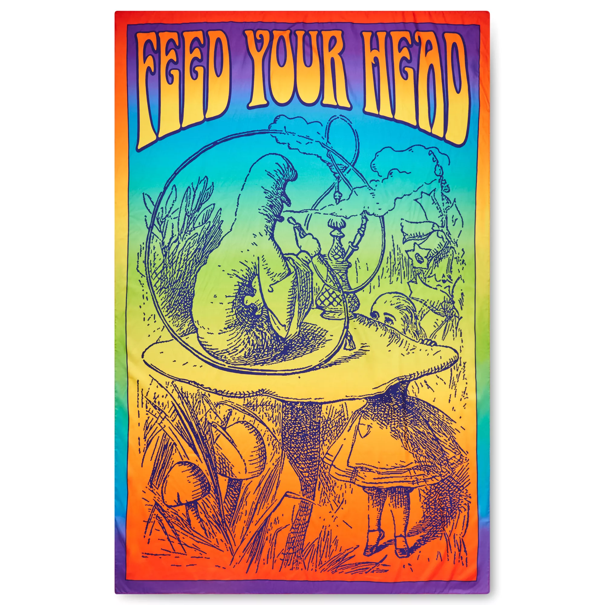 Feed Your Head Alice in Wonderland Tapestry at Spencer's
