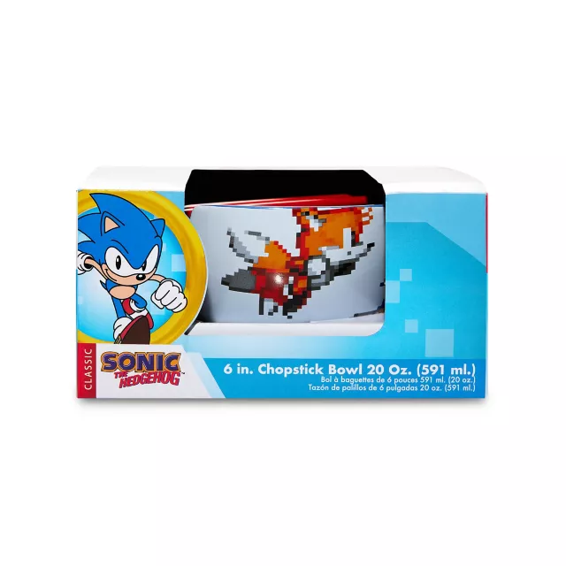 Classic Sonic and Tails Chopstick Bowl 20 oz. - Sonic the Hedgehog at Spencer's