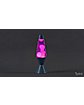 Whispy Blue and Hot Pink Lava Lamp - 17 Inch