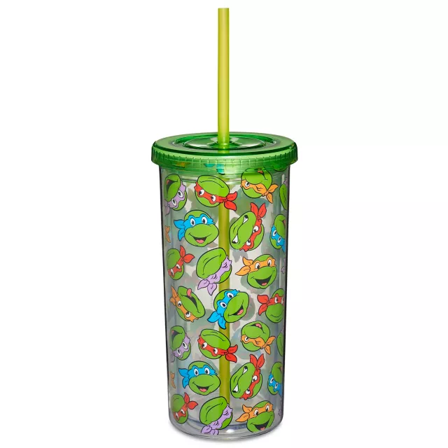 Classic Ninja Turtles Faces Cup with Straw 20 oz. - Teenage Mutant ...