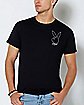 Playboy Bunny Stacked Logo T Shirt