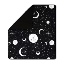 Celestial Moon and Stars Fleece Blanket at Spencer's