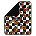 Checkered Butterfly Fleece Blanket at Spencer's
