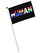 Human Rainbow Pride Mini Flags - 6 Pack
