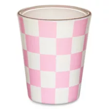 Pink Fuck Heart Checkered Shot Glass - 2 oz. at Spencer's