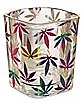 Rainbow Weed Leaves Square Shot Glass - 2 oz.